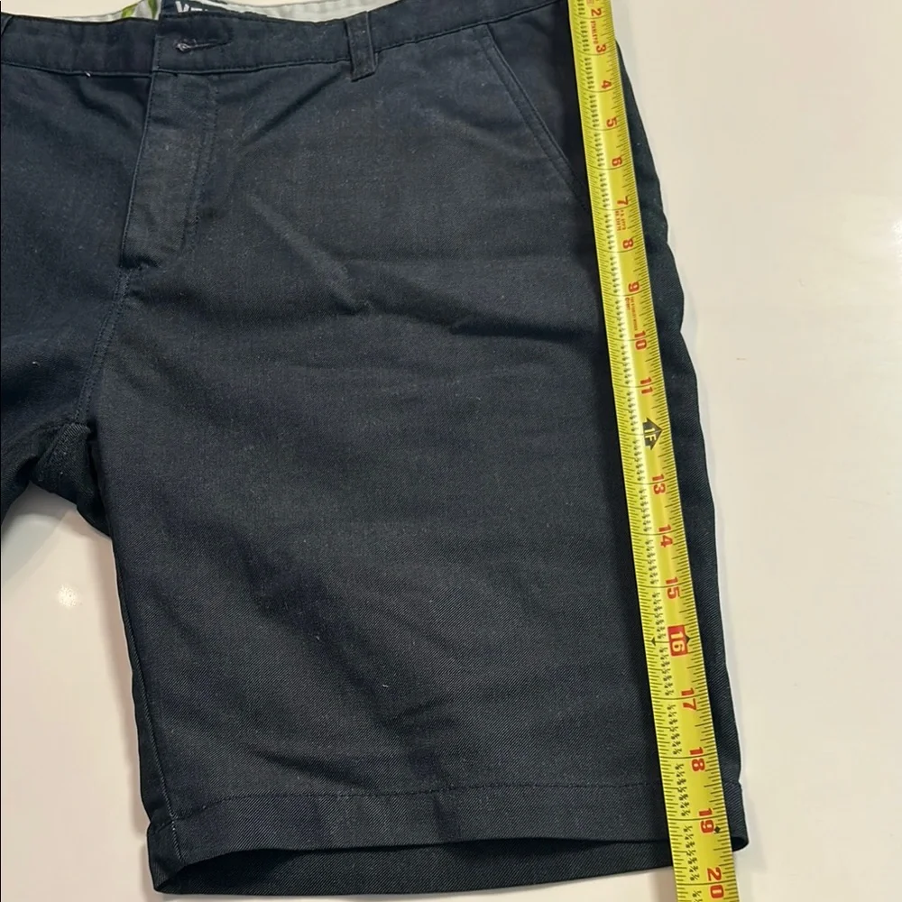 Blue Flat Front Shorts with Clean Design - Picture 6 of 6